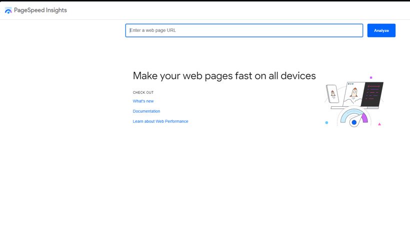 page speed insights