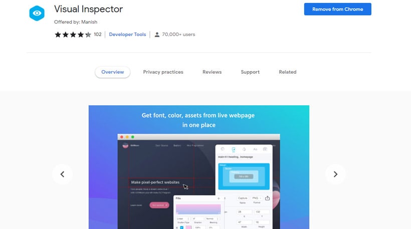 visual inspectior