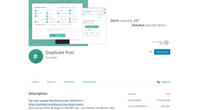 Duplicate Post Plugin