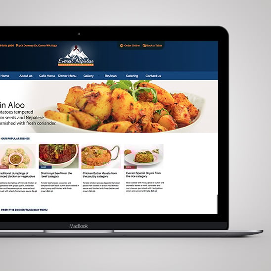 everest restaurant website profile