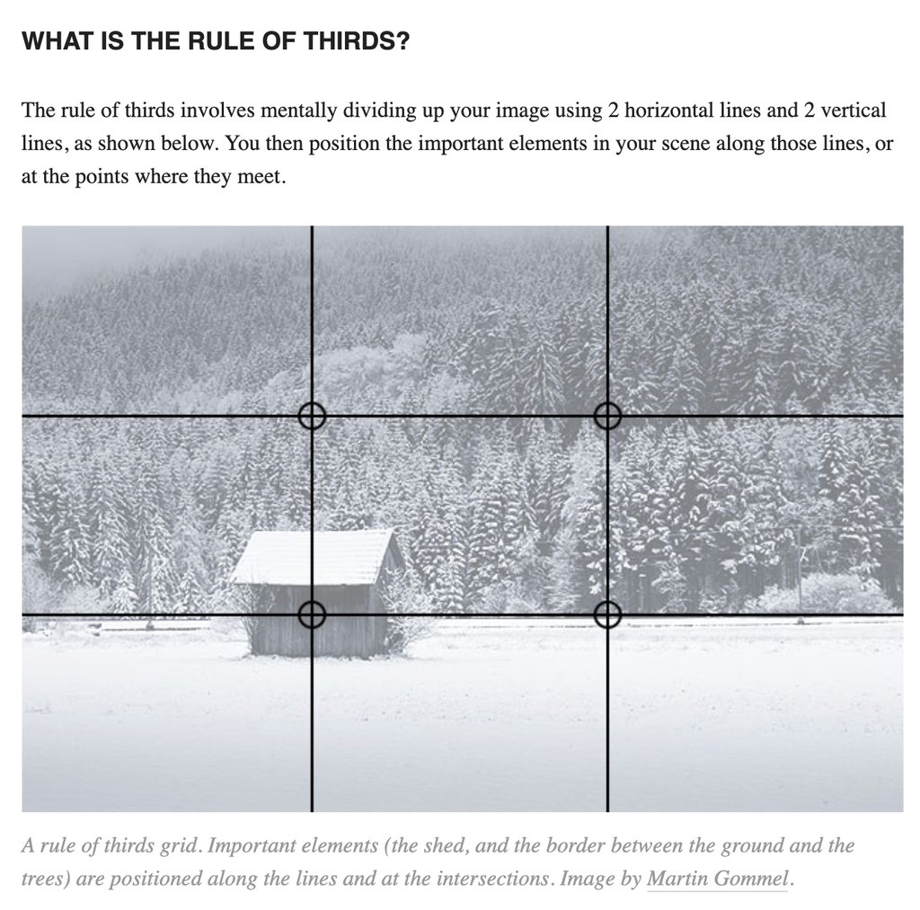 rule of thirds