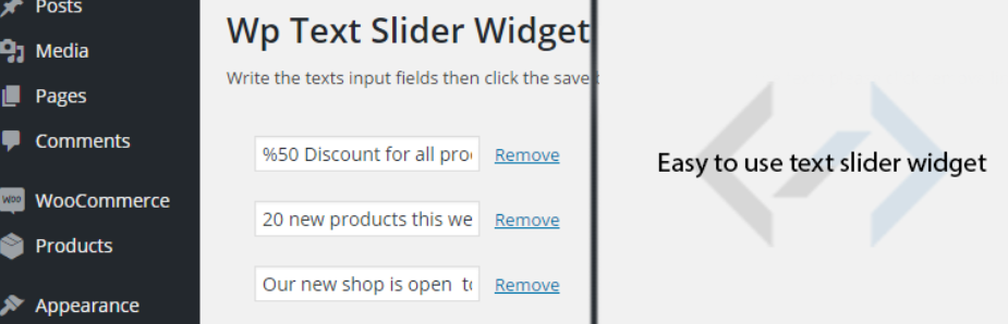 Wp Text Slider Widget