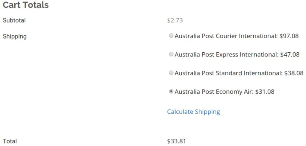 woocommerce australia post shipping