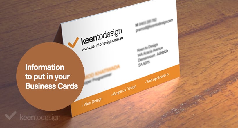 business card features sydney
