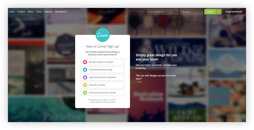 canva design tool