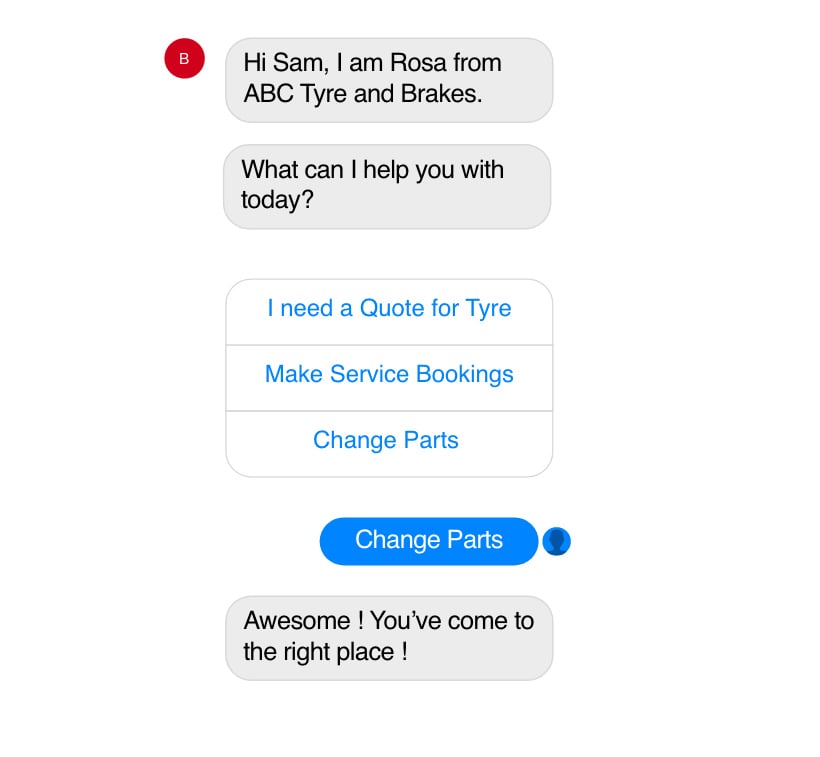 example of chatbot