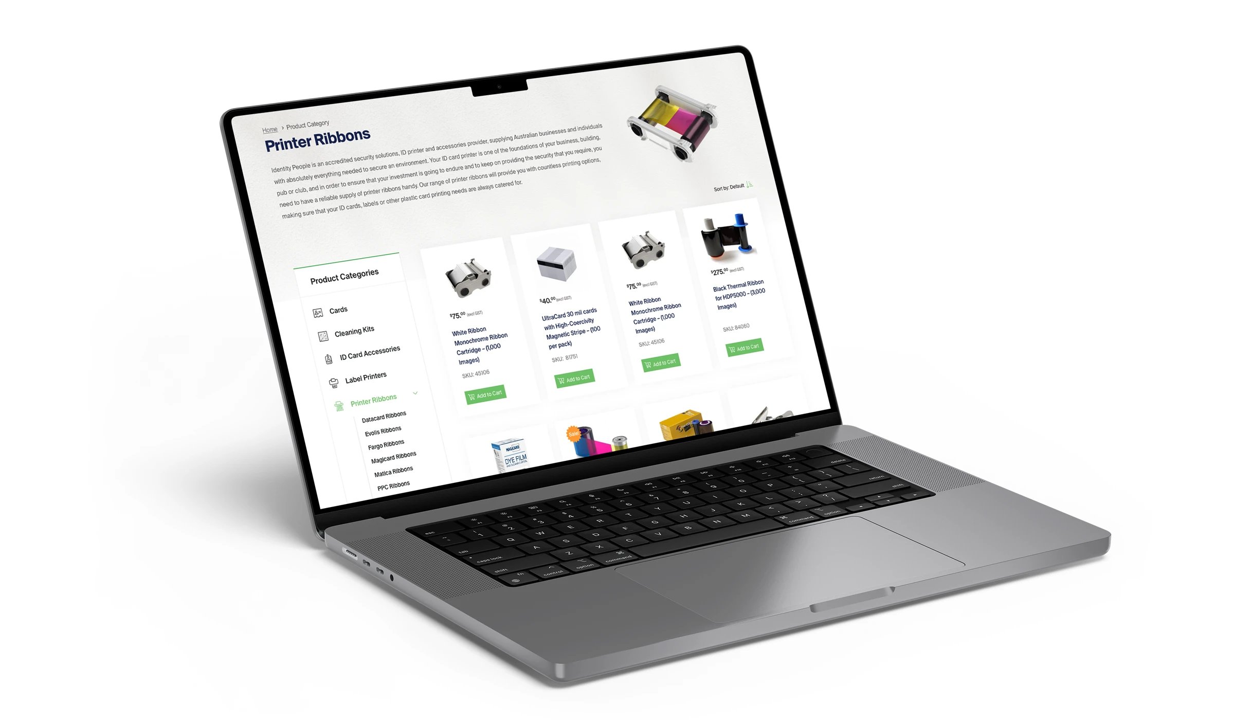clean woo shop page