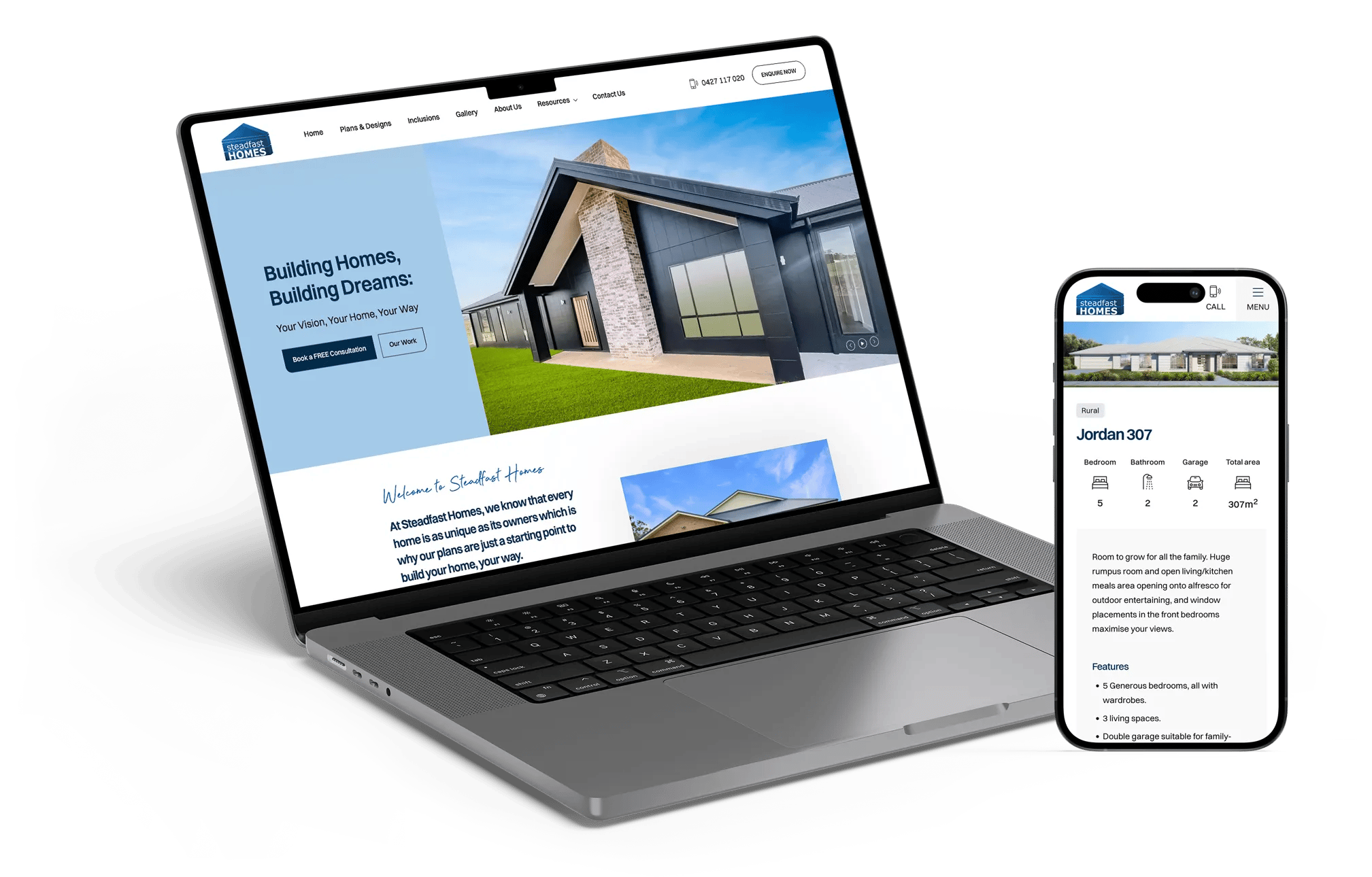 construction company website design