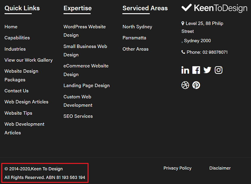 keen to design copyright example
