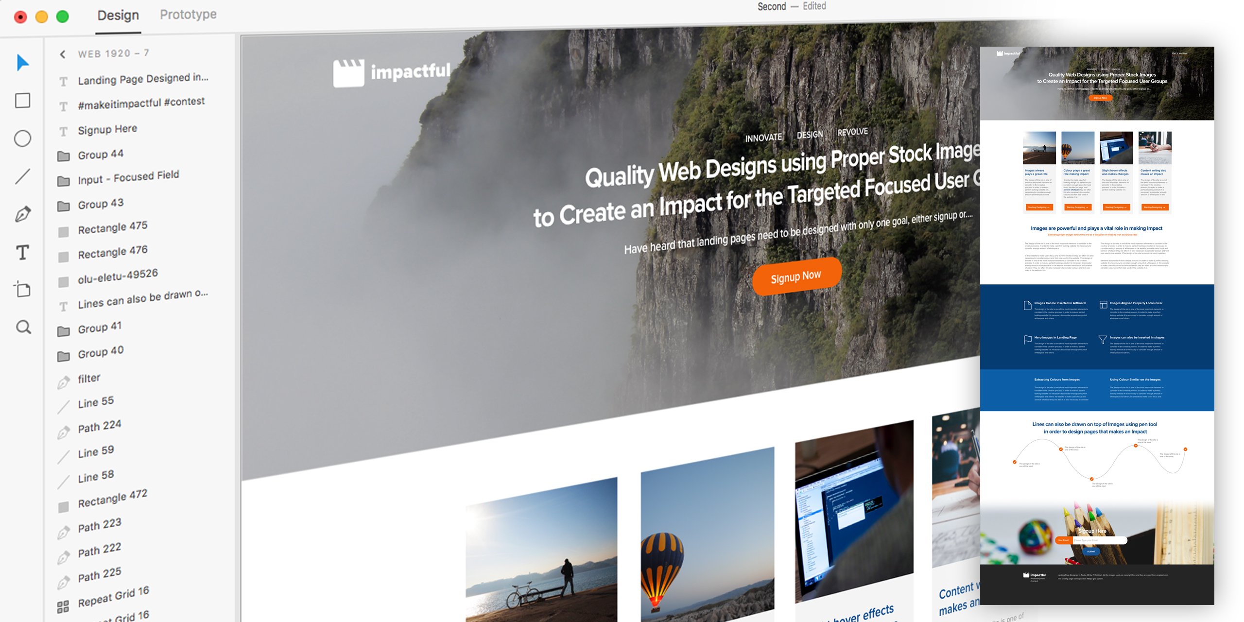 landing page design sydney