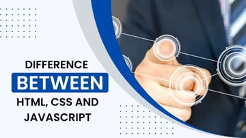 difference between css html and javascript