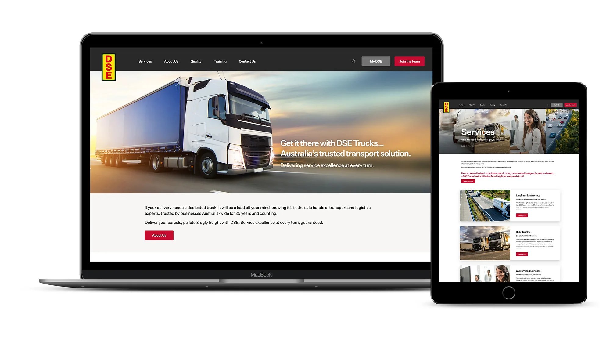transport services website