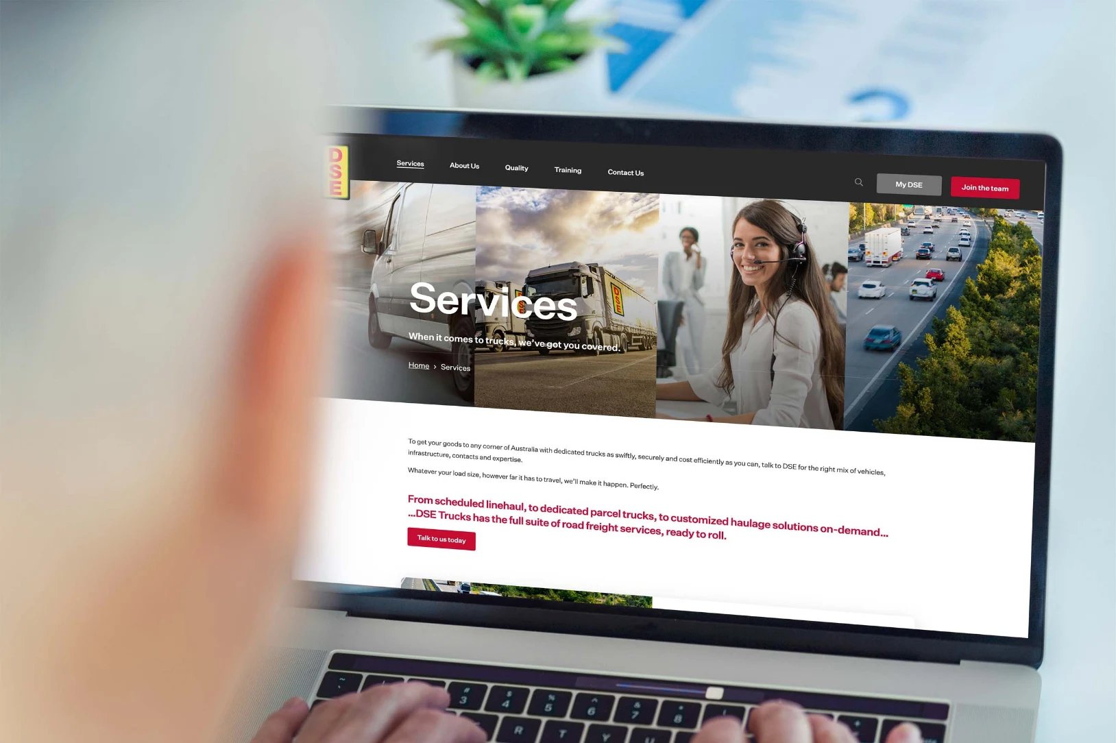 transport company website
