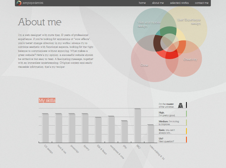 one page website