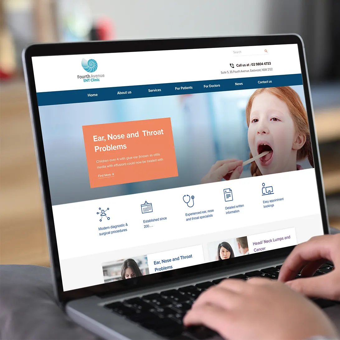ent clinic homepage
