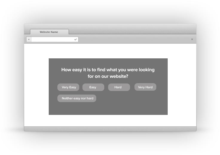website feedback survey question
