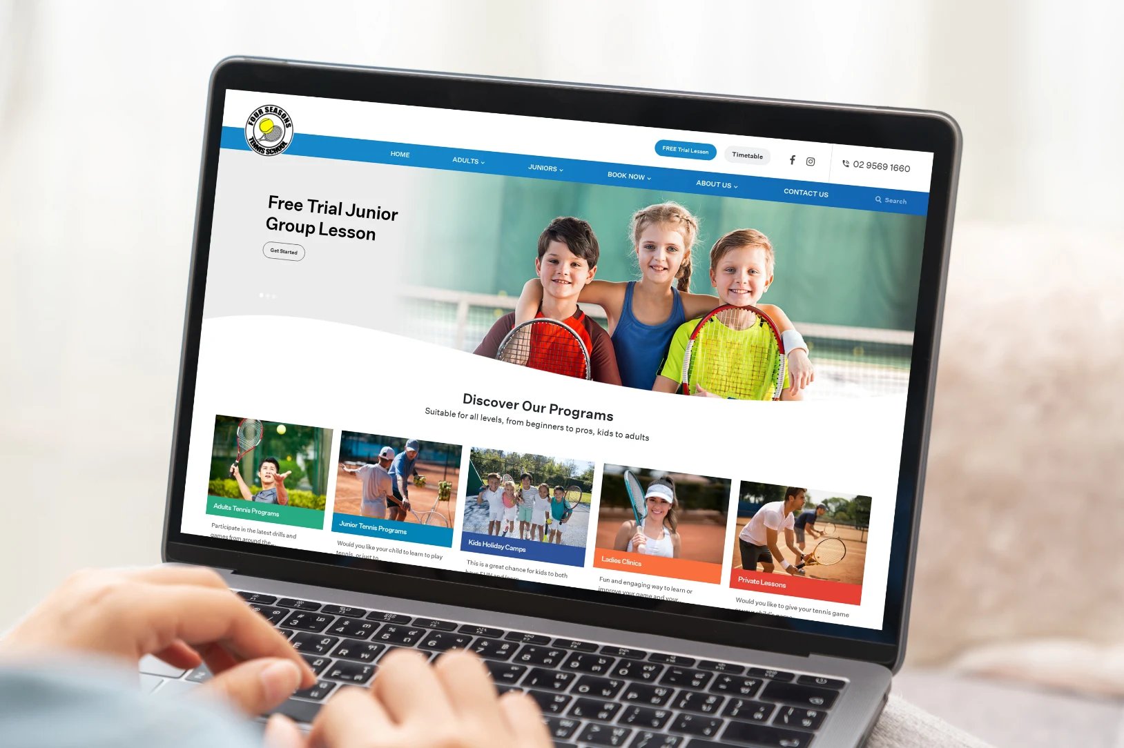 tennis school website