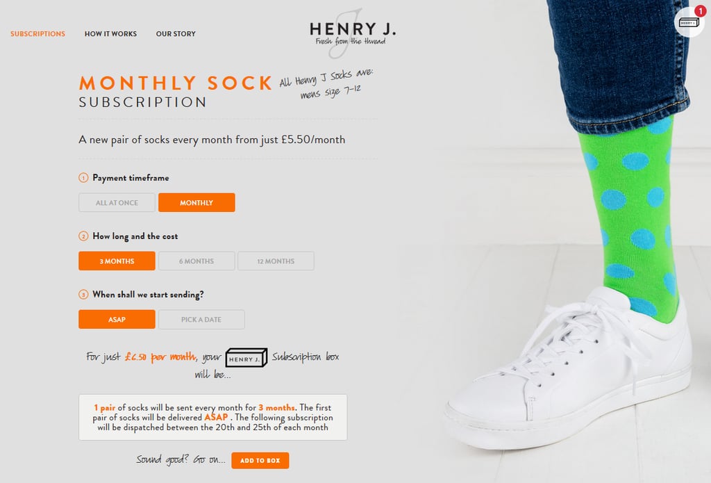 socks ecommerce store