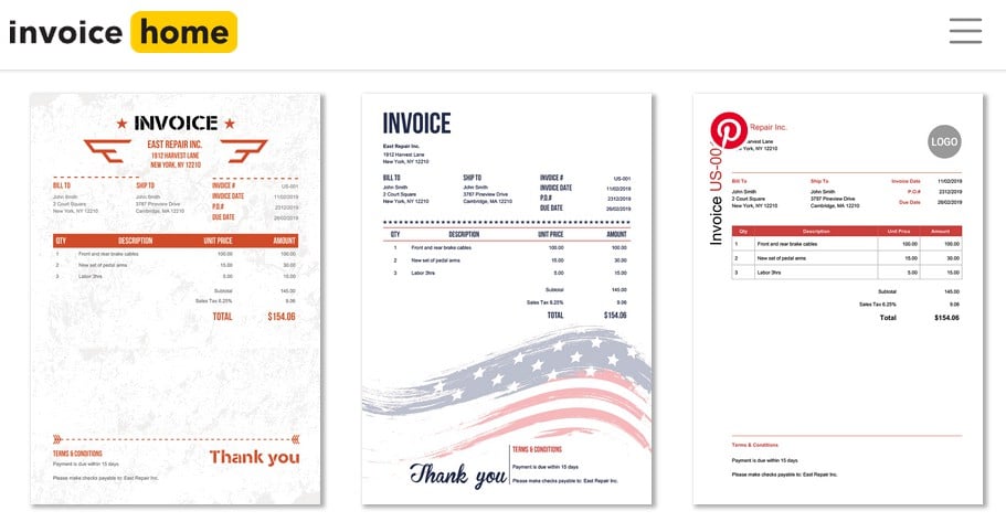 invoice home app