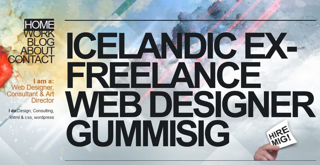 oversized fonts