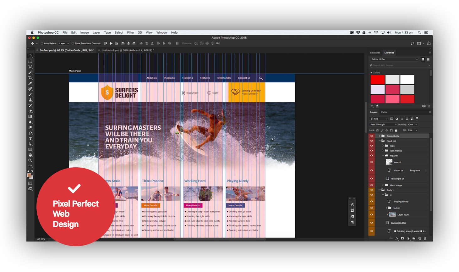 pixel perfect website design