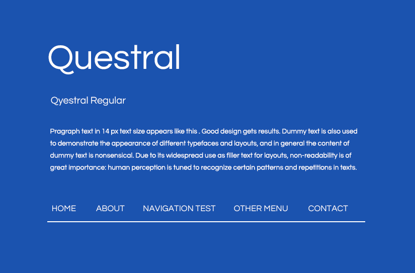 questral google font