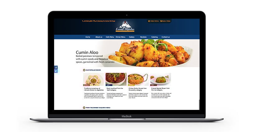 restaurant website design company