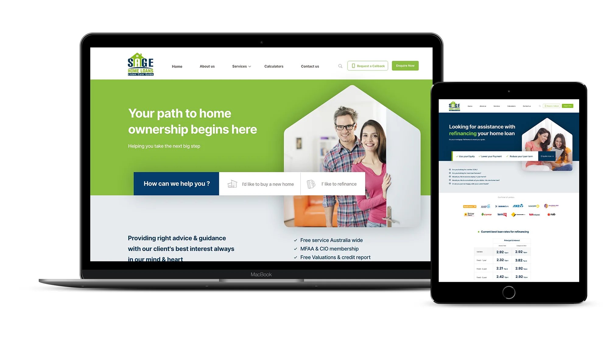 mortgage broker custom website