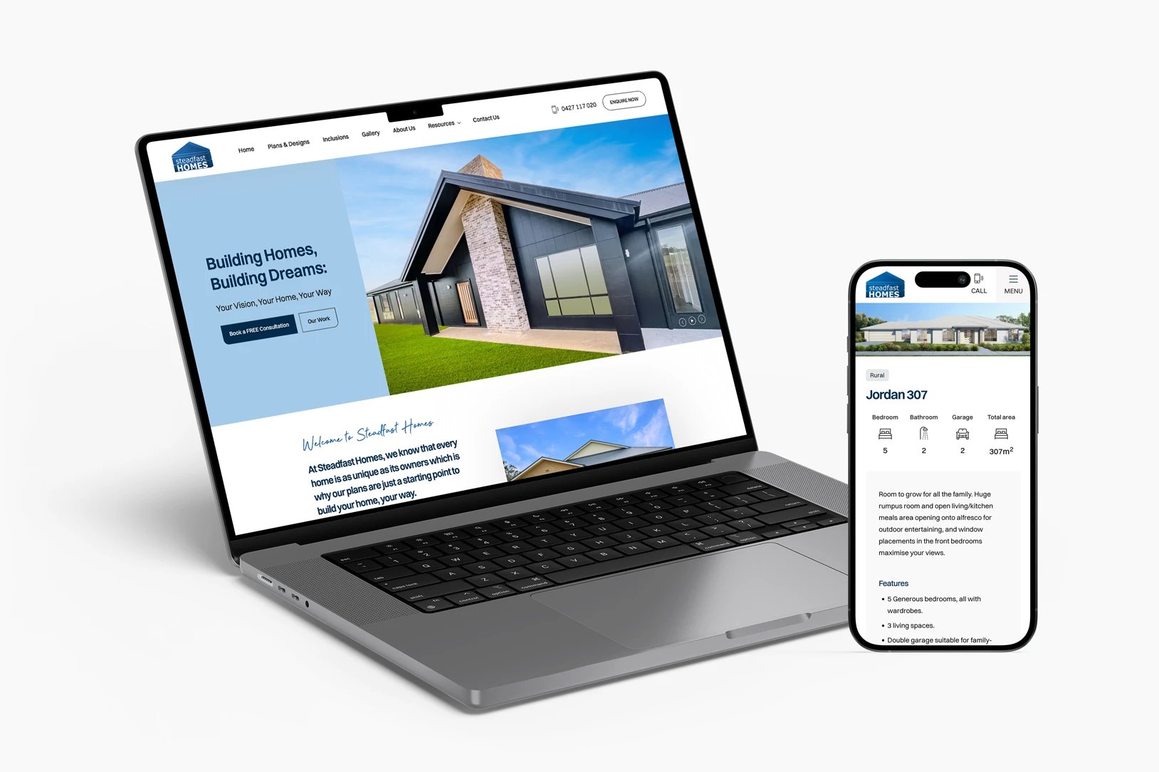 construction company website