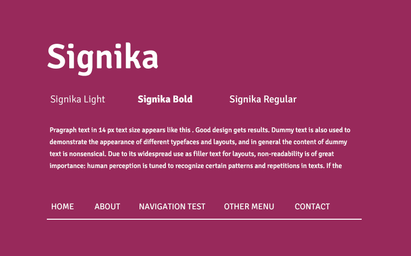 good font for web pages