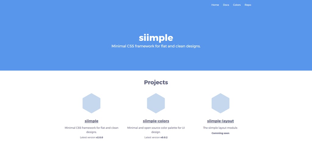 simple web design framework 