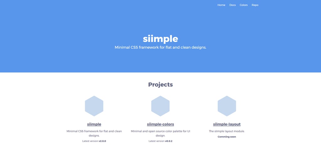 simple web design framework 