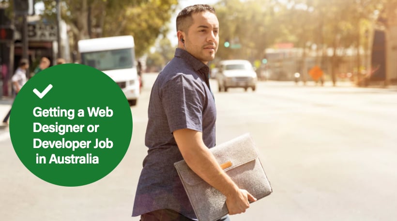 getting website designer job in sydney