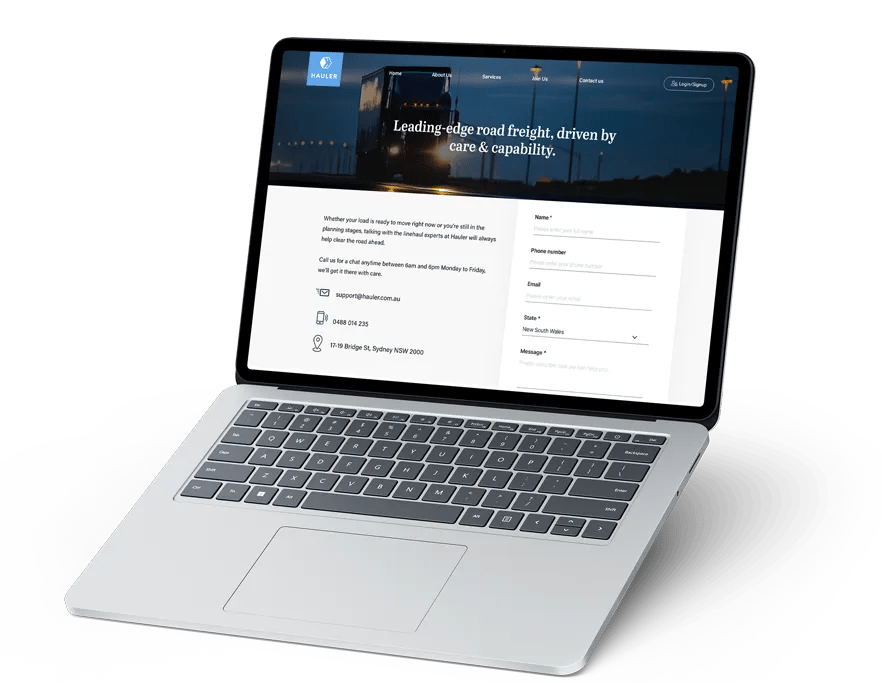 A team of web developers and web designers working on a website project in Sydney