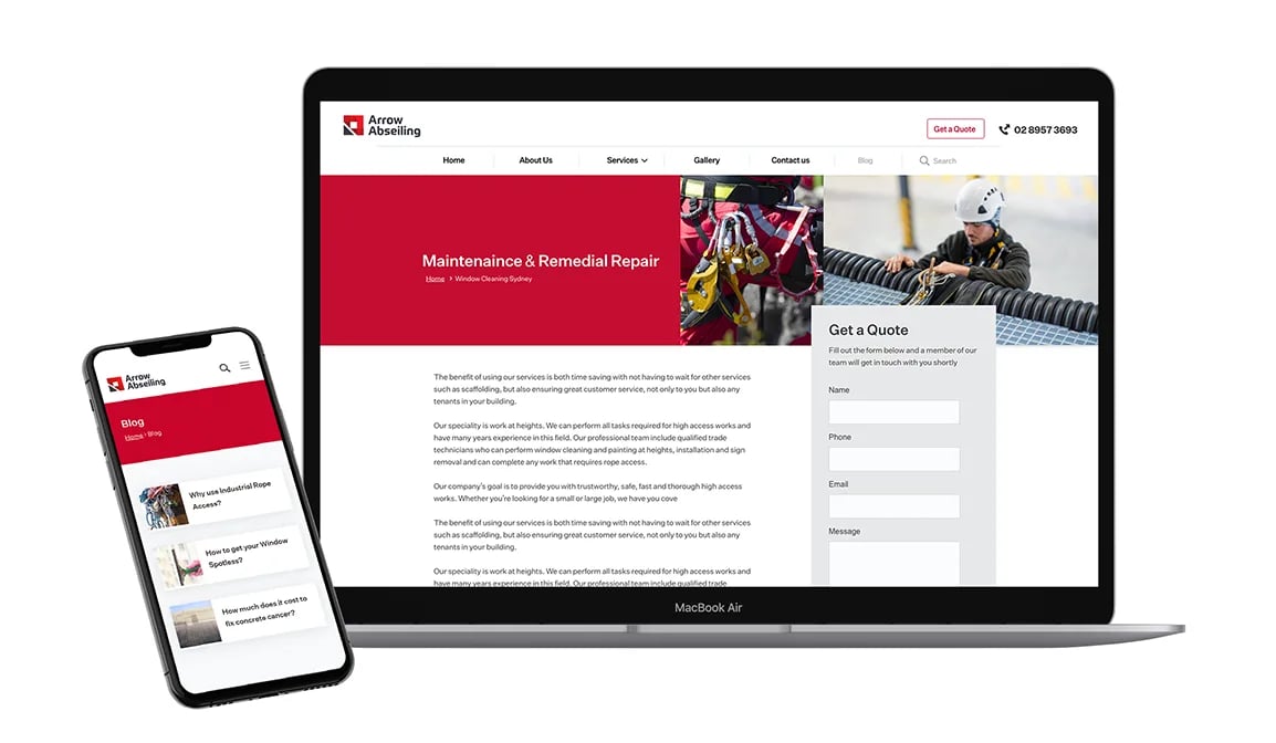 web developer sydney
