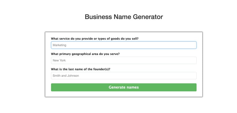 11 Popular Business Name Ideas Generator | Company Name Generator